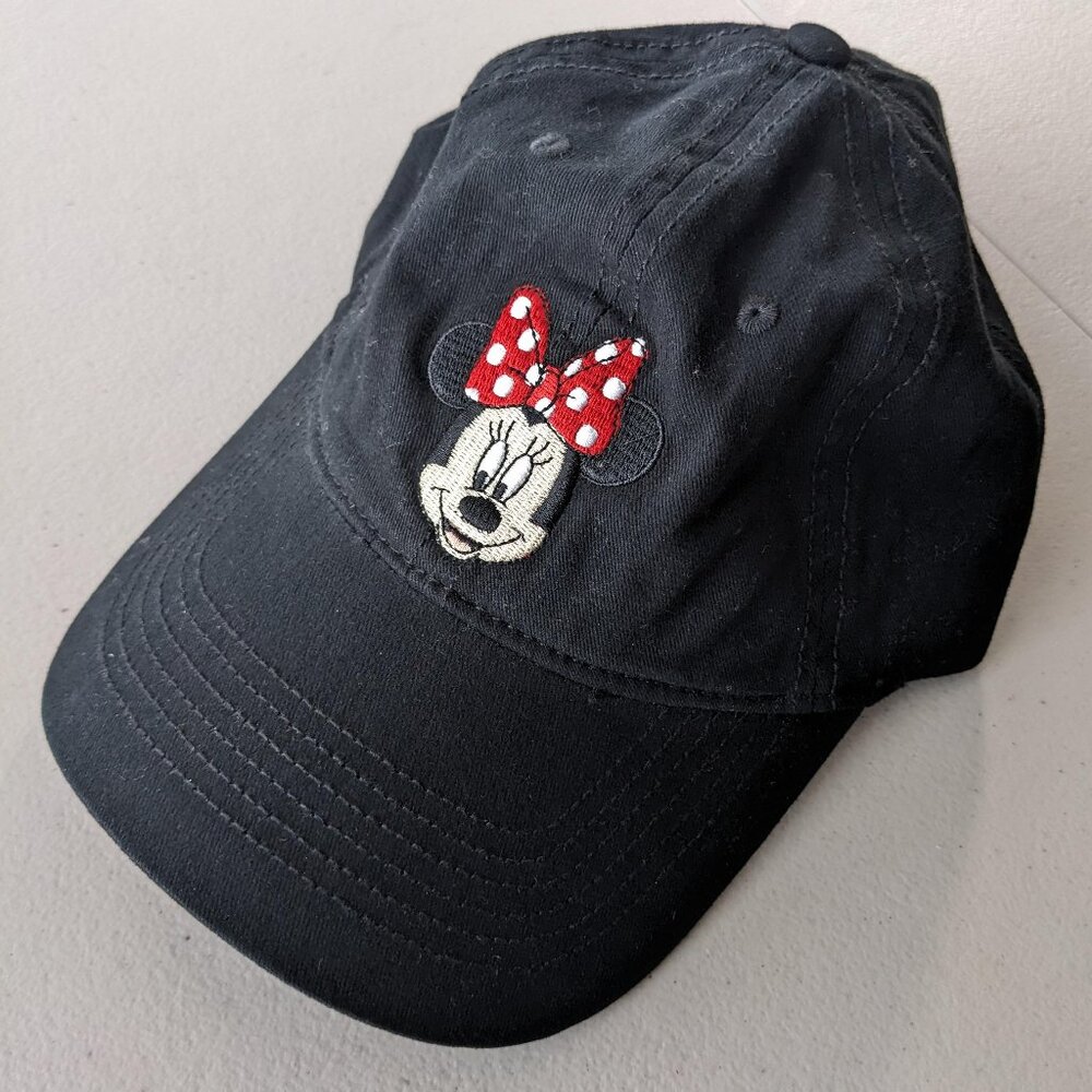 Disney Minnie Mouse baseball cap, black, adjustable size, embroidered